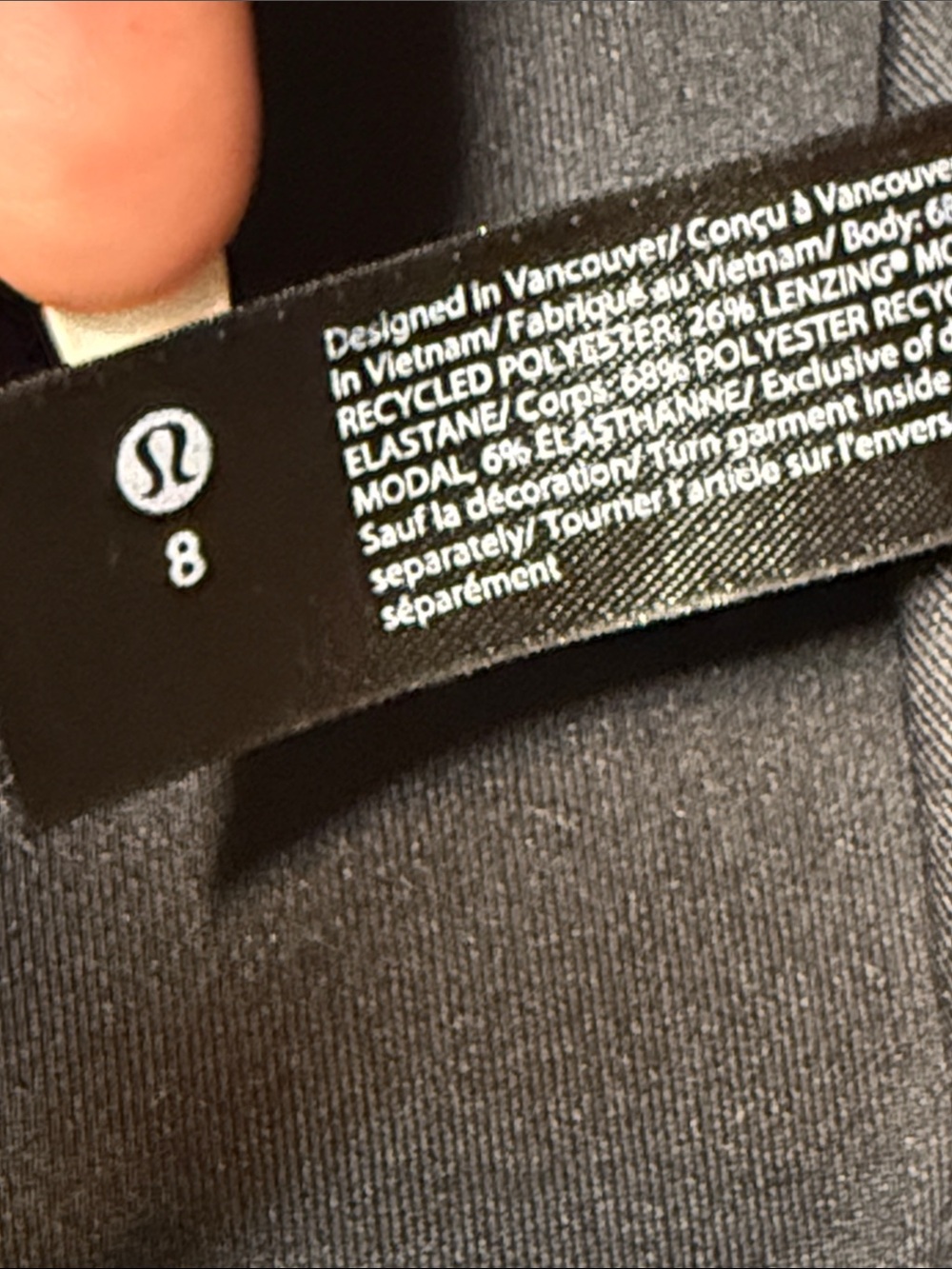 Lululemon Ribbed Softstreme Short Sleeve Tee Black - Picture 5 of 5